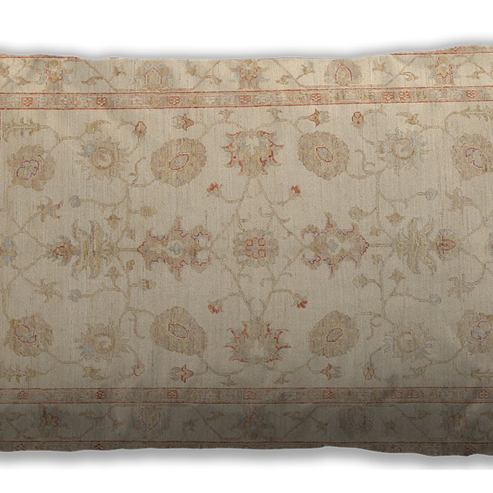 Traditional Classic Rectangular Khaki Gold Lumbar Throw Pillow, 13 inch by 19 inch, lbtr1445