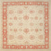 Square Traditional Sand Brown Oriental Rug, tr1449