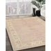 Machine Washable Traditional Brown Sugar Brown Rug in a Family Room, wshtr1451