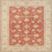 Square Traditional Brown Oriental Rug, tr1452