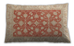 Traditional Classic Rectangular Brown Lumbar Throw Pillow, 13 inch by 19 inch, lbtr1452