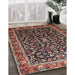 Traditional Camel Brown Persian Rug in Family Room, tr1454