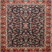 Square Traditional Camel Brown Persian Rug, tr1454