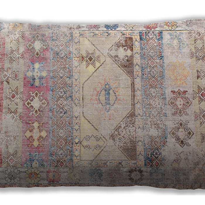 Traditional Classic Rectangular Desert Sand Beige Lumbar Throw Pillow, 13 inch by 19 inch, lbtr1457