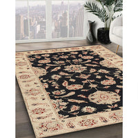 Traditional Dark Brown Persian Rug, tr1458