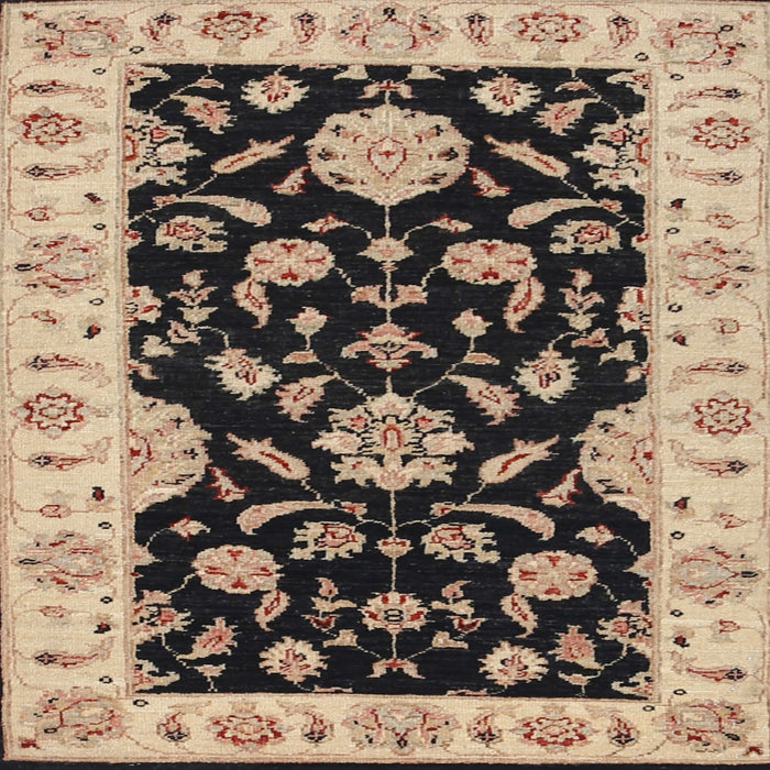 Square Traditional Dark Brown Persian Rug, tr1458