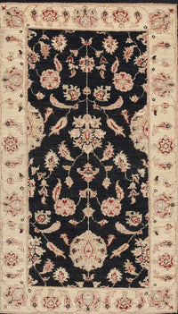 Machine Washable Traditional Dark Brown Rug, wshtr1458