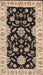 Machine Washable Traditional Dark Brown Rug, wshtr1458