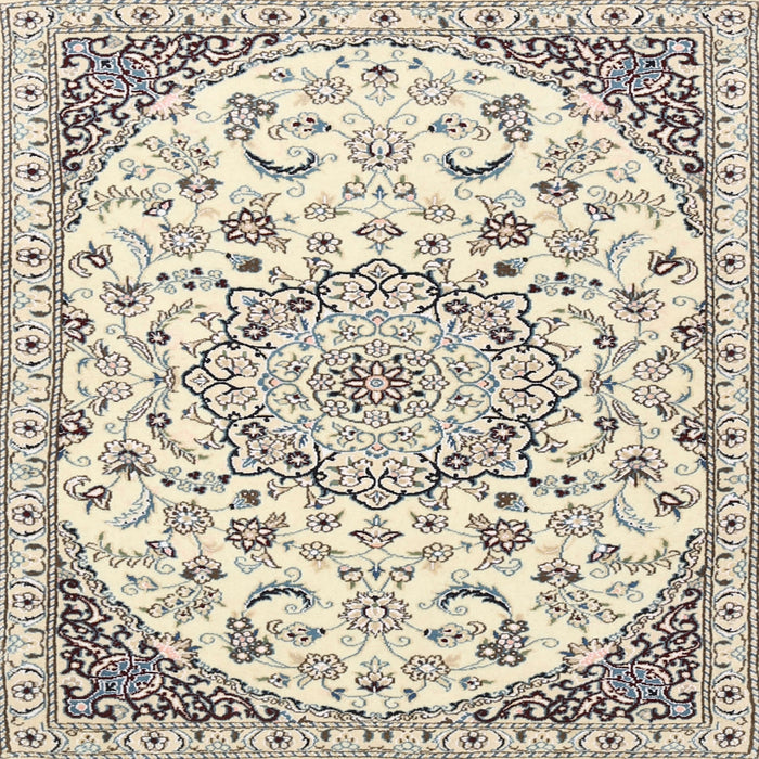 Round Machine Washable Traditional Khaki Green Rug, wshtr1459