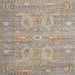 Square Traditional Dark Almond Brown Persian Rug, tr145