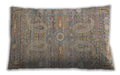 Traditional Classic Rectangular Dark Almond Brown Lumbar Throw Pillow, 13 inch by 19 inch, lbtr145