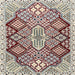 Square Traditional Reddish Brown Persian Rug, tr1460