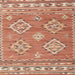 Round Machine Washable Traditional Sandy Brown Rug, wshtr1461