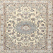 Square Traditional Rose Purple Persian Rug, tr1462