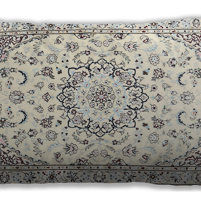 Traditional Classic Rectangular Champagne Beige Lumbar Throw Pillow, 13 inch by 19 inch, lbtr1464