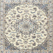 Square Traditional Gold Medallion Rug, tr1466