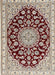 Traditional Desert Sand Beige Medallion Rug, tr1468