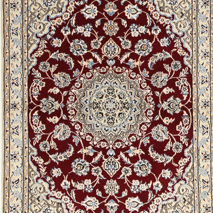Traditional Desert Sand Beige Medallion Rug, tr1468