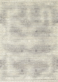 Machine Washable Traditional Sage Green Rug, wshtr146