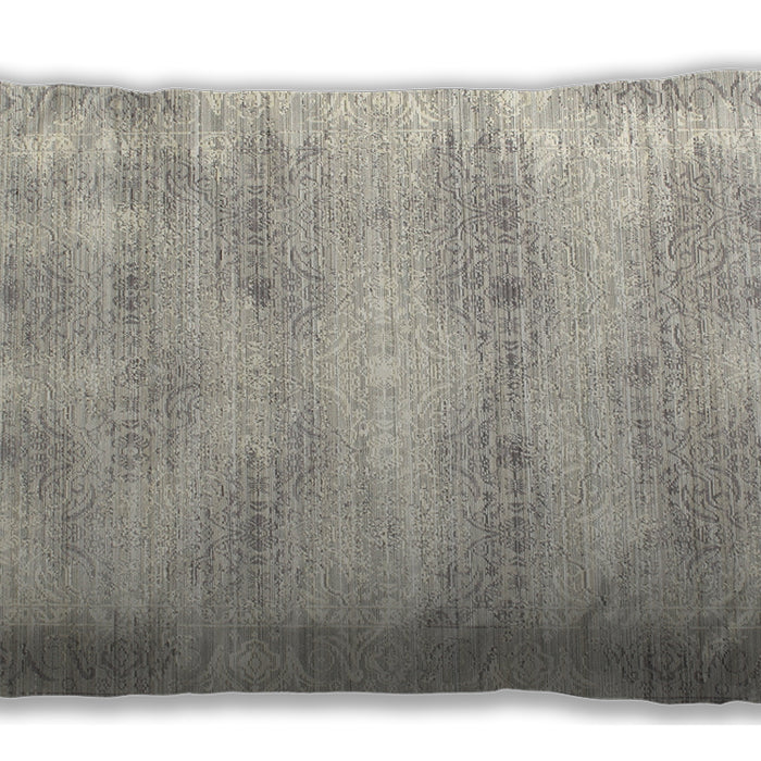 Traditional Classic Rectangular Sage Green Lumbar Throw Pillow, 13 inch by 19 inch, lbtr146