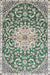 Traditional Pale Silver Gray Medallion Rug, tr1470