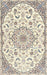 Traditional Peach Beige Medallion Rug, tr1472