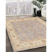 Machine Washable Traditional Brown Rug in a Family Room, wshtr1473