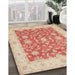 Machine Washable Traditional Brown Rug in a Family Room, wshtr1476