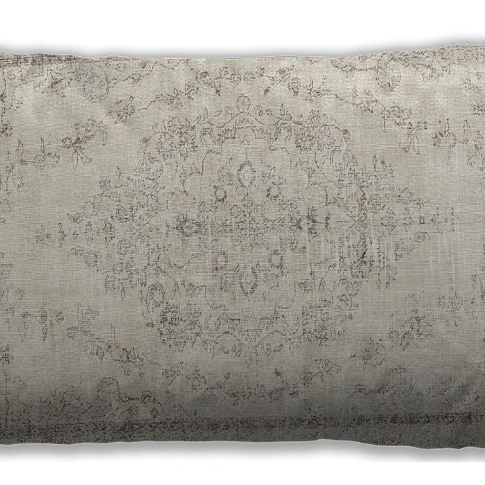 Traditional Classic Rectangular Golden Silk Gold Lumbar Throw Pillow, 13 inch by 19 inch, lbtr1477