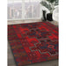 Machine Washable Traditional Bakers Brown Rug in a Family Room, wshtr1478