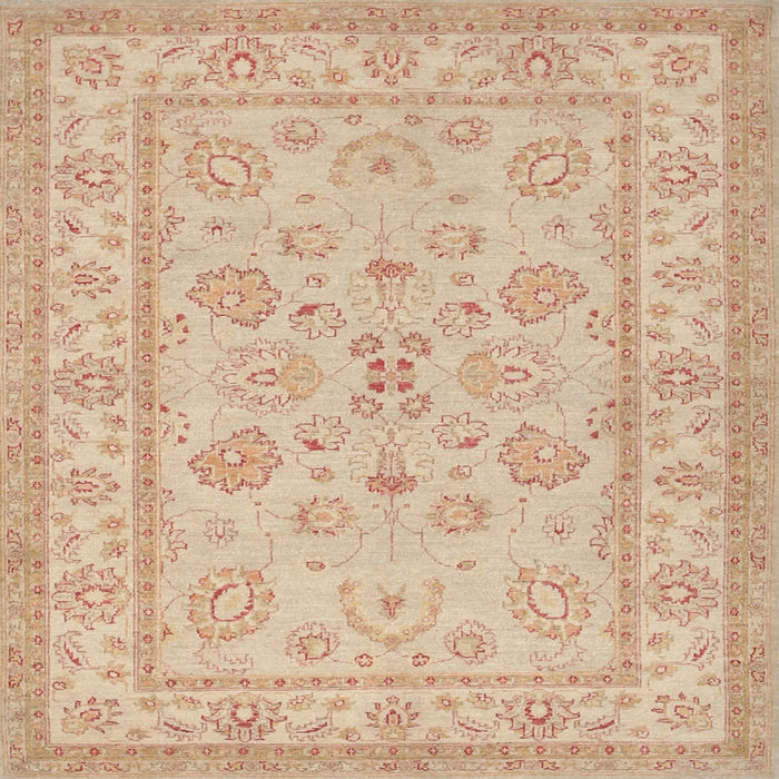 Square Traditional Brown Oriental Rug, tr1479