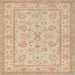 Square Traditional Brown Oriental Rug, tr1479