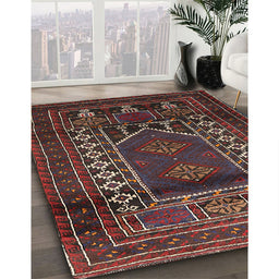 Traditional Brown Persian Rug in Family Room, tr1481