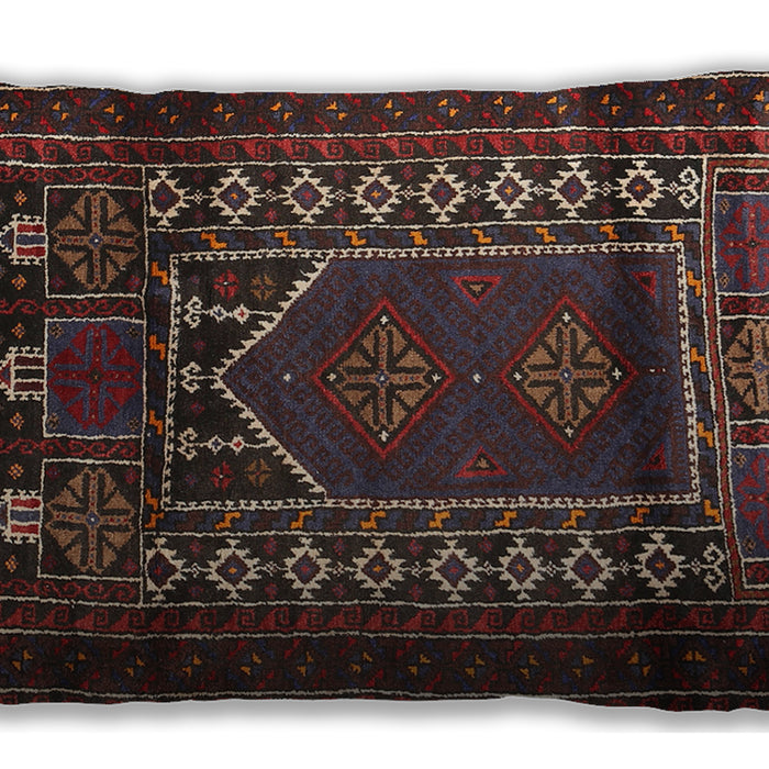 Traditional Classic Rectangular Brown Lumbar Throw Pillow, 13 inch by 19 inch, lbtr1481