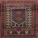 Square Traditional Brown Persian Rug, tr1481