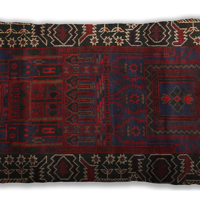 Traditional Classic Rectangular Saffron Red Lumbar Throw Pillow, 13 inch by 19 inch, lbtr1483