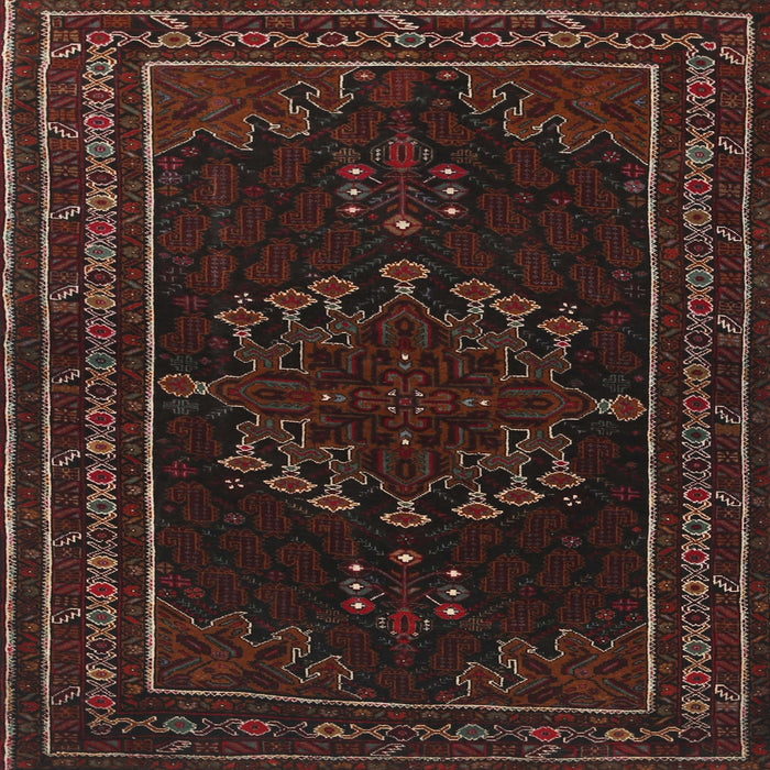 Square Traditional Red Persian Rug, tr1484