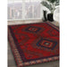 Machine Washable Traditional Bakers Brown Rug in a Family Room, wshtr1485