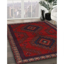 Traditional Bakers Brown Persian Rug in Family Room, tr1485