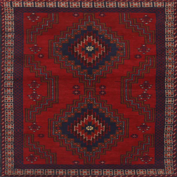 Square Traditional Bakers Brown Persian Rug, tr1485