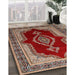 Machine Washable Traditional Tomato Red Rug in a Family Room, wshtr1486