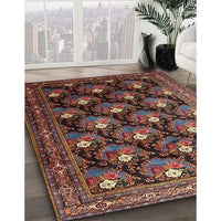 Traditional Dark Almond Brown Persian Rug, tr1488