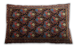 Traditional Classic Rectangular Dark Almond Brown Lumbar Throw Pillow, 13 inch by 19 inch, lbtr1488