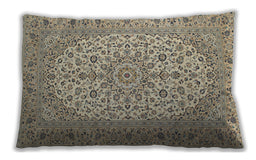 Traditional Classic Rectangular Brown Lumbar Throw Pillow, 13 inch by 19 inch, lbtr148