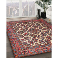 Traditional Saffron Red Persian Rug, tr1490