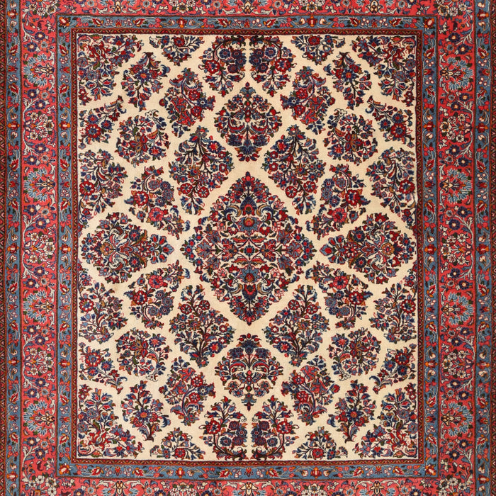 Traditional Saffron Red Persian Rug, tr1490