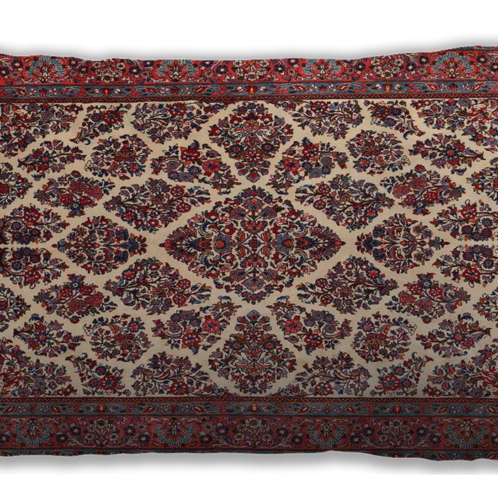 Traditional Classic Rectangular Saffron Red Lumbar Throw Pillow, 13 inch by 19 inch, lbtr1490