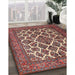 Traditional Saffron Red Persian Rug in Family Room, tr1490