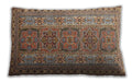 Traditional Classic Rectangular Dark Sienna Brown Lumbar Throw Pillow, 13 inch by 19 inch, lbtr1491