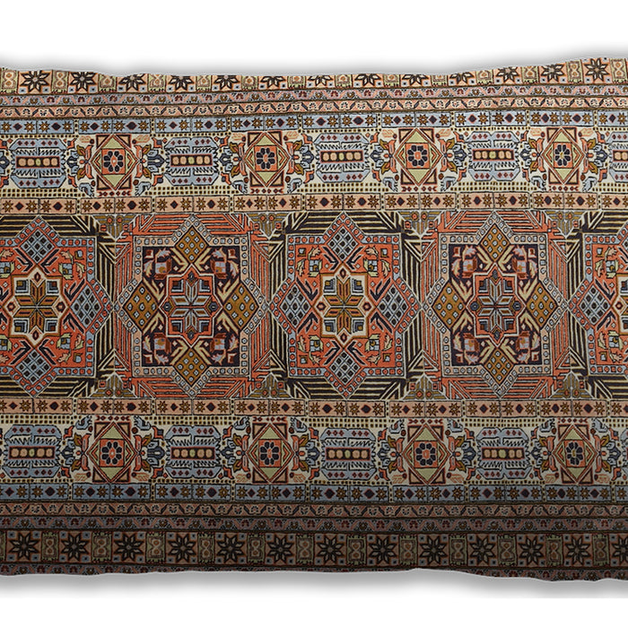 Traditional Classic Rectangular Dark Sienna Brown Lumbar Throw Pillow, 13 inch by 19 inch, lbtr1491